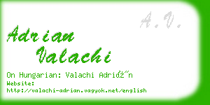 adrian valachi business card